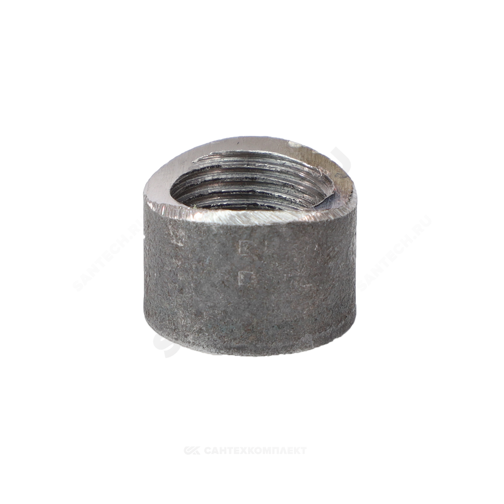Муфта спринклерная приварная Ду 15 1/2" L=40 мм с фрезеровкой ГОСТ 8966-75 КАЗ