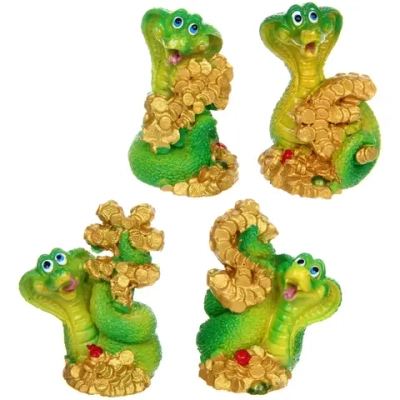 Фигурка новогодняя «Змея - Денежный поток» 3,5*3,5*5,5 см