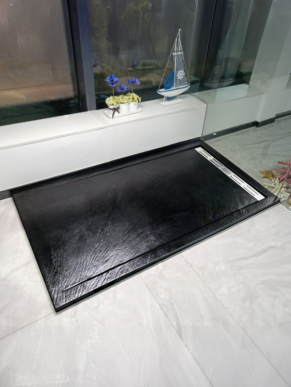 Душевой поддон WeltWasser  WW TR WW TRS 14090 STONE-BL 10000004384 Форма прямоугольная