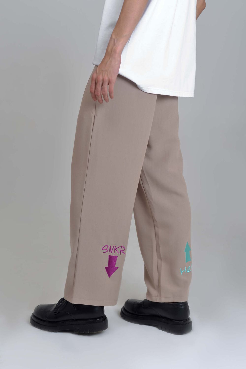 Брюки Soul Company Snkr Head Бежевые