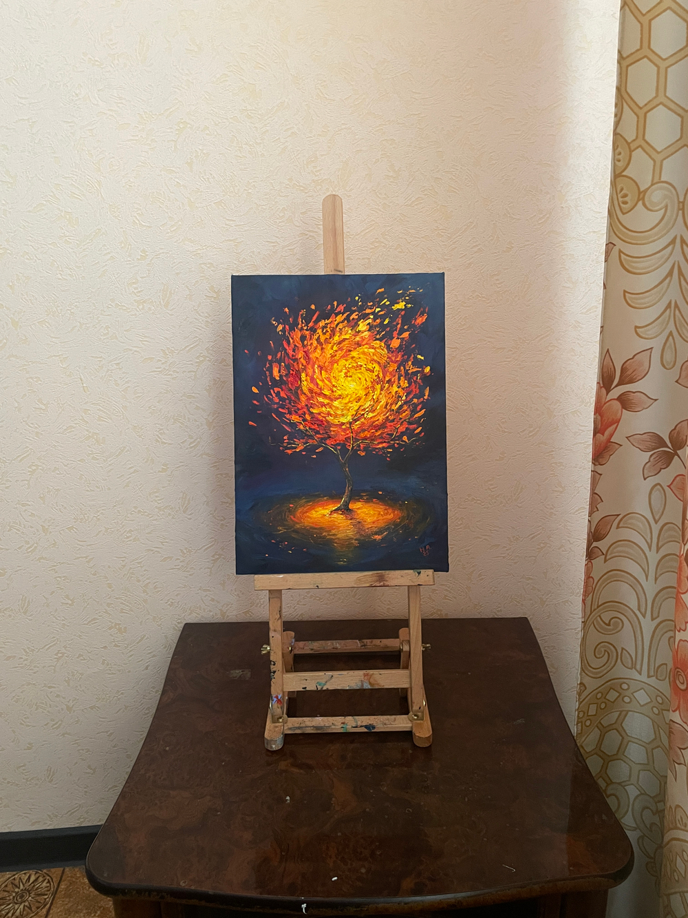 Картина маслом на холсте "Древо" 25х35 см. Деревянный подрамник. Художник Наталия Осадчук