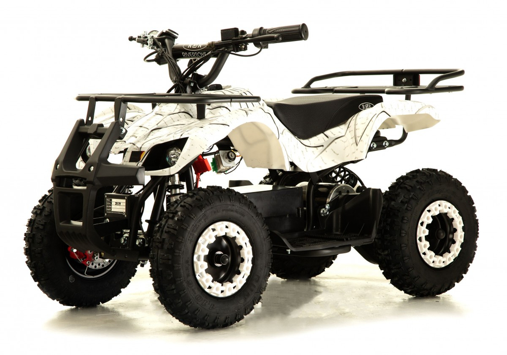 Детский электроквадроцикл RiverToys ANRI белый спайдер