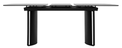 Стол RASMUS 160 TL-45 Белый мрамор, испанская керамика / черный каркас, ®DISAUR