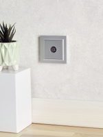 BRITE Рамка 1-местная IP44 РУ-1-БрА-44 алюминий IEK