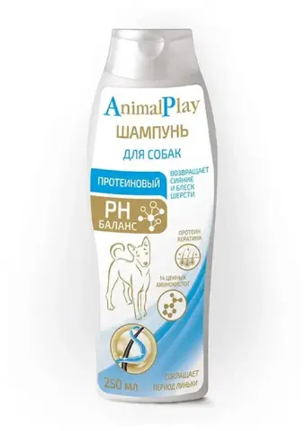шампунь Animal Play протеиновый для собак - 250 мл