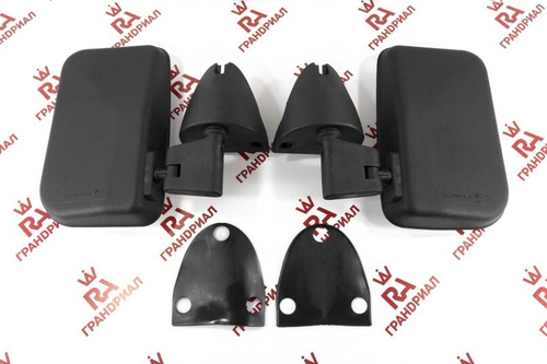 Зеркало бок. /2121/ 2шт антиблик /лопухи/ голубой в инд. уп. (ГрандРиАл)