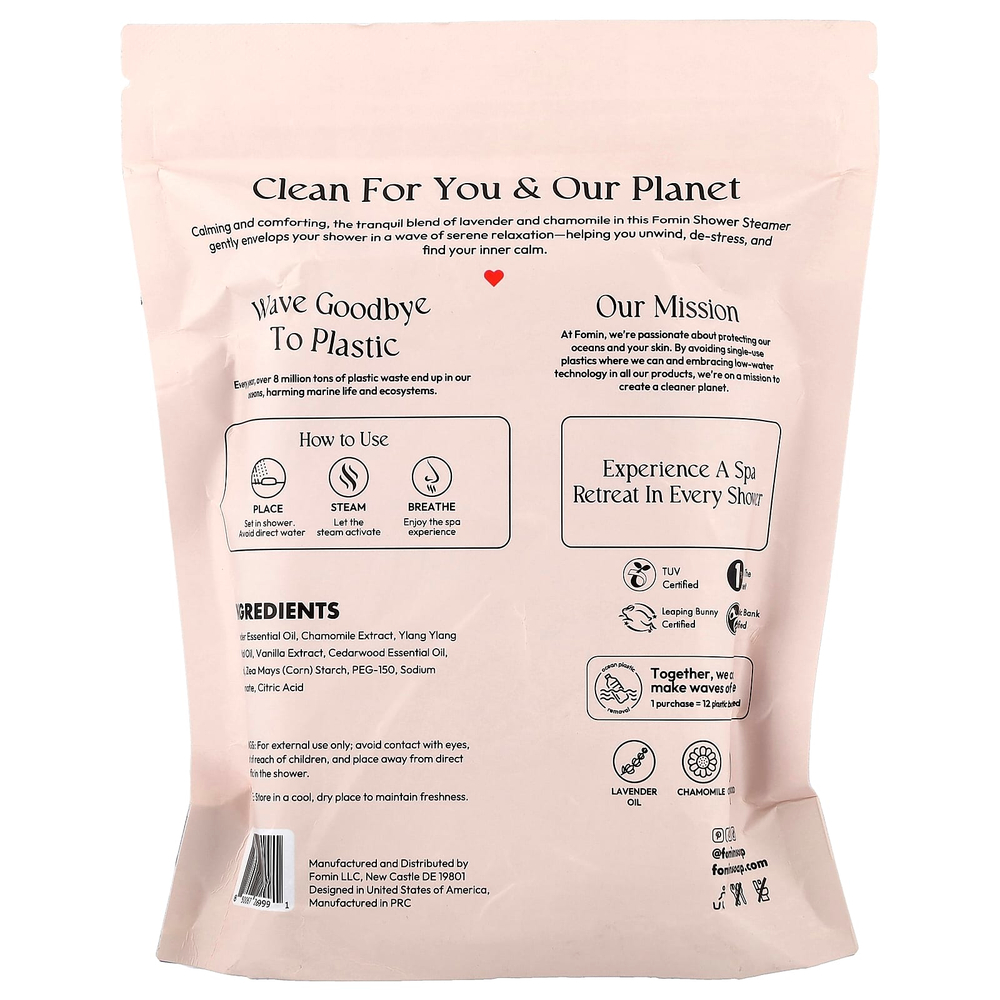 fomin, спреи для душа, лаванда, 12 таблеток