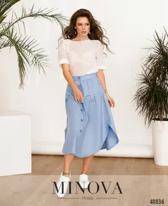 Юбка 2017-голубой Minova