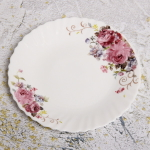 Тарелка 15см зеленая Риштанская керамика