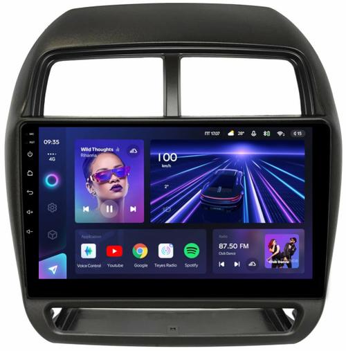 Магнитола для Mitsubishi ASX 2017+ - Teyes CC3 монитор 10" QLED на Android 10, Быстрая, CarPlay, 4G SIM-слот