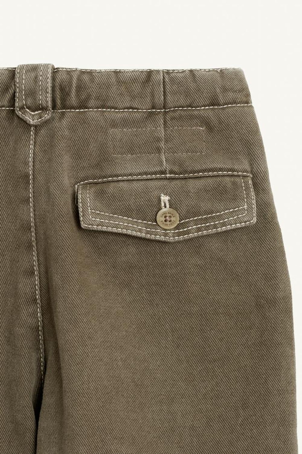 ZARA БРЮКИ-ДЖОГГЕРЫ, СЕРО-КОРИЧНЕВЫЙ