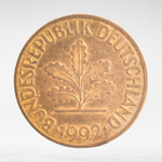 Germany, 10 Pfennigs, 1992, (Munich Mint - "D"), VF