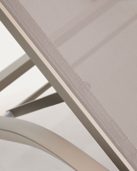 Шезлонг Capraia из бежевого алюминия