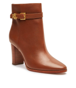 Кожаные ботильоны на каблуке BAILEY LAUREN RALPH LAUREN - коричневый(802937808)