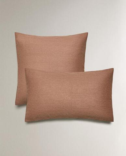 ZARA HOME ОДНОТОННАЯ НАВОЛОЧКА, РОЗОВЫЙ