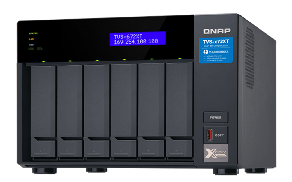 Сетевой накопитель  QNAP TVS-672XT-i3-8G