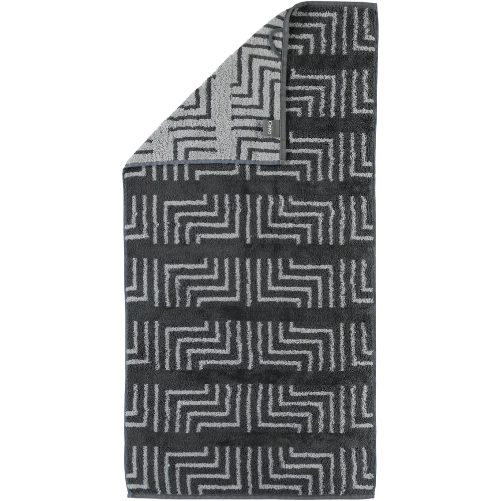 Полотенце 80х150 Cawo Noblesse 1066 Decor Jacquard антрацит