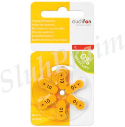 Батарейки для слухового аппарата Audifon 10