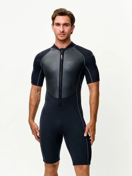 Гидрокостюм Sargan Black King shorty man черный 3 мм