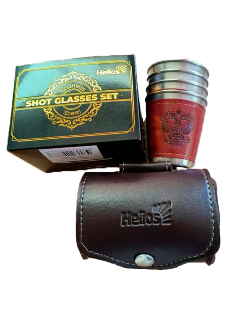 Набор стопок Helios 60мл Рыбалка дело клевое 3шт (HS-LPT-4-60)