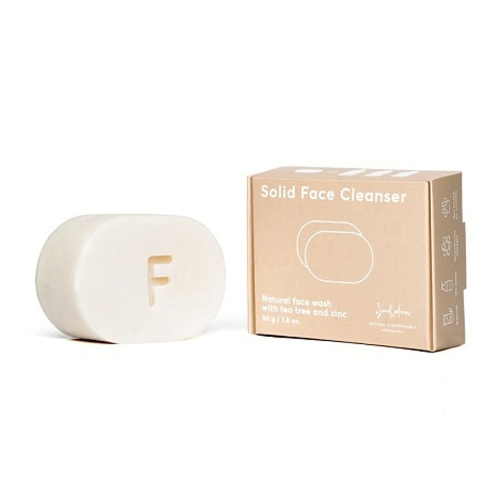 Твердое умывание для лица “С чайным деревом и цинком” для проблемной кожи, 50гр (Smorodina)