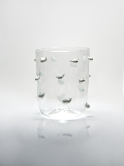 Декоративный стакан белые крапинки