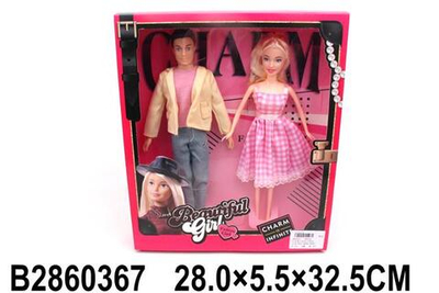 Кукла тип Модель с мужем, коробка 8015A