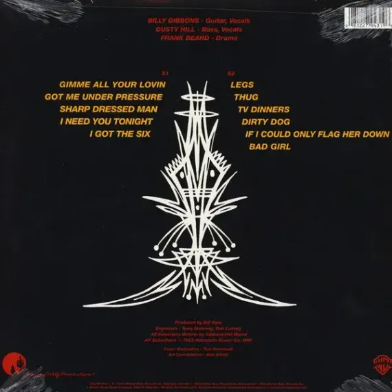 ZZ TOP ELIMINATOR RED COLOURED LP