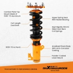 Coilovers Kit подходит для автомобиля Mazda Protege ES 1999-2002 1.8L 2.0L Shock Absorbers Struts