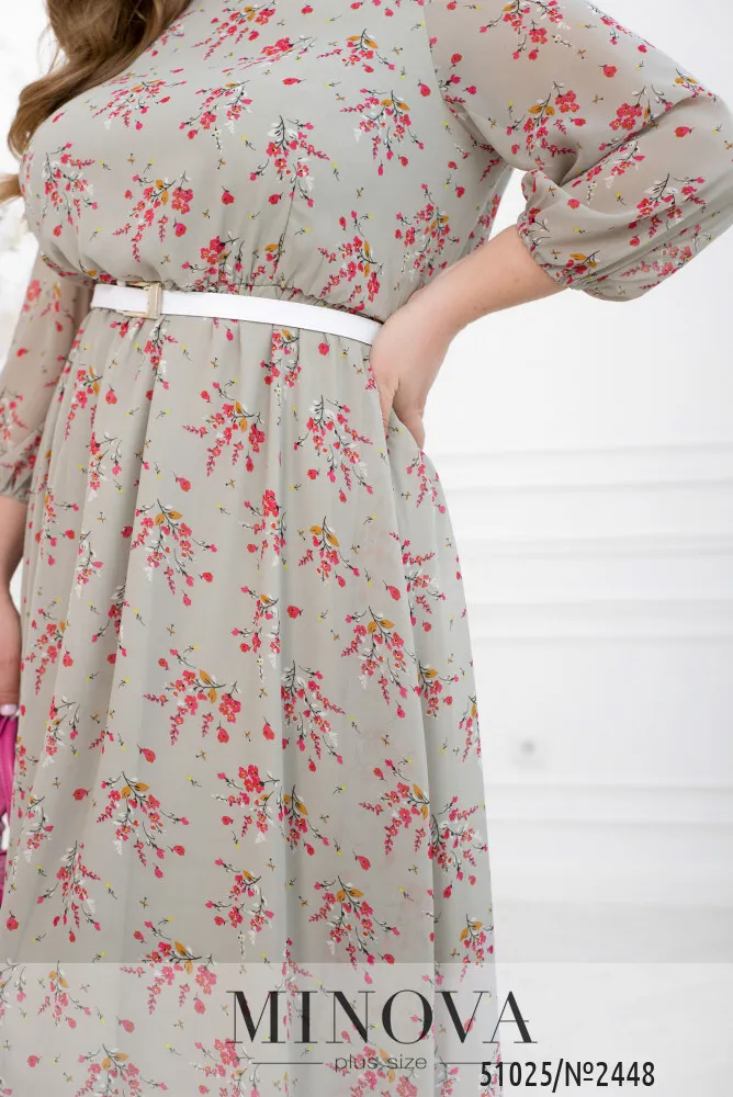 Платье 2448-серый Minova
