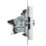 BRITE Розетка двойная TV+RJ45 кат.5E РТВ/РК12-БрАБ арктический белый IEK