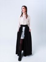 Платье-туника из органзы "Лебедь". Белое