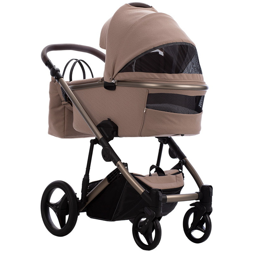 Детская коляска Bebetto Loren Sand 3 в 1 с автокреслом Avionaut Cosmo 02 бежевый