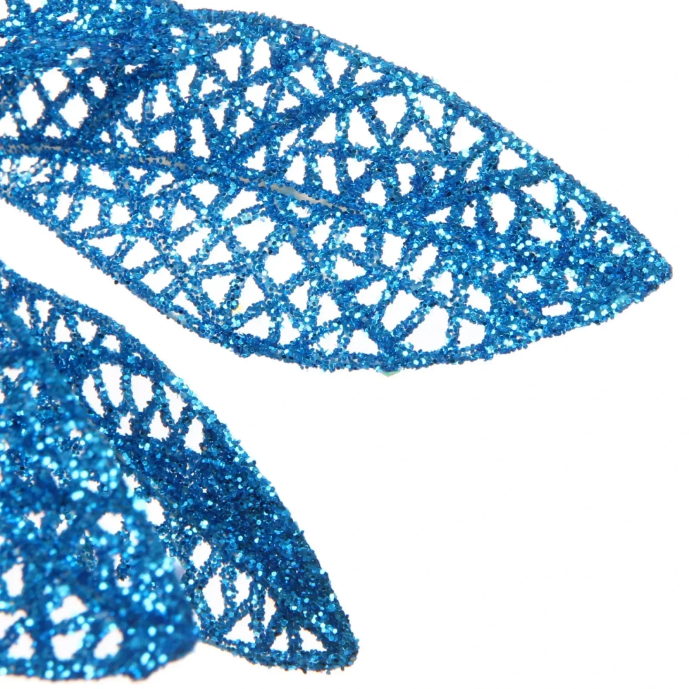 Ветка декоративная «Сказочный листопад» 25 см, Голубой