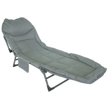 Шезлонг складной (черный) (32х64х200см, макс. нагрузка 200кг) WMC TOOLS WMC-FG-HY-8008BL