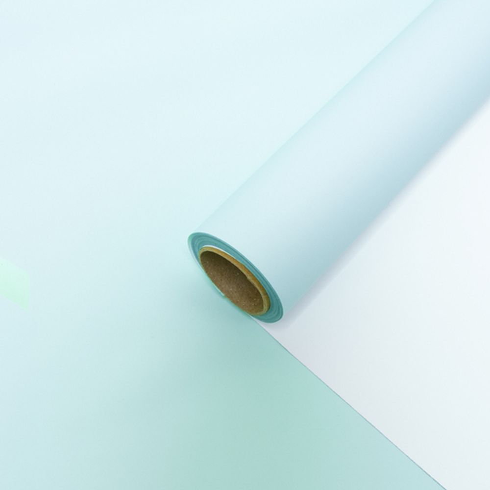Пленка 2-х сторонняя 58*10м НЕЖНО-ГОЛУБОЙ/БЕЛЫЙ