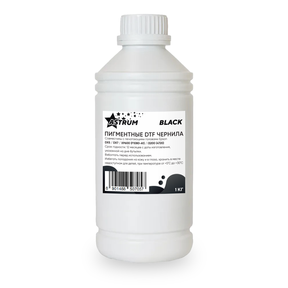 DTF чернила Astrum Black, 1кг