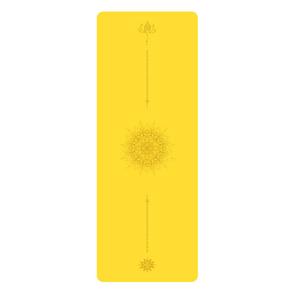 Каучуковый коврик для йоги Arrows Yellow 185*68*0,5 см нескользящий