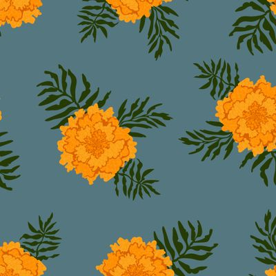 Осенние бархатцы. Autumnal marigolds