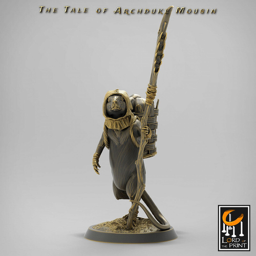 Крыса scaven rat мышь Воин Паладин Варвар Файтер Рыцарь миниатюра для dnd, днд, pathfinder, фентези, Настольная игра, НРИ, Варгейм, РПГ