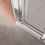 Душевая дверь Cezares LINER-B-12-100-C-Cr-L, 100х195, левосторонняя, профиль хром, стекло прозрачное