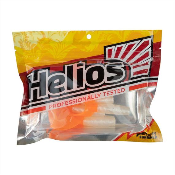 Твистер Helios Credo Double Tail 3,54"/9 см Pearl & Orange 5шт. (HS-28-019)