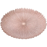 Тарелка 32см «Нимфа» розовое золото