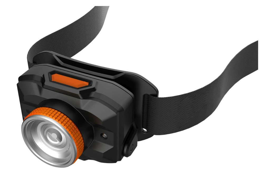 Фонарь налобный аккум. MHF-04 (450/150/10 Лм, LED SMD, 55*, 5 реж, 3-80ч, фокус. света) MX