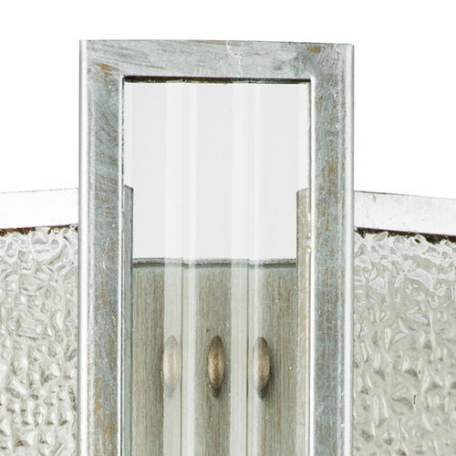 712624 Бра AGAVE 2х40W E14 СЕРЕБРО С ПАТИНОЙ/ПРОЗРАЧНЫЙ