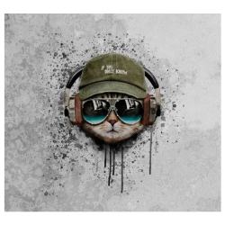 Флизелиновые фотообои на стену Обоюшкины "Кот" 306х280 (ШхВ)