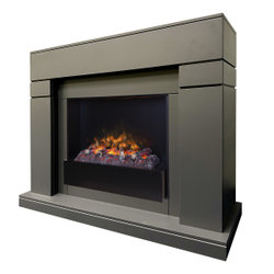 Электрокамин RealFlame Lindelse 26 GR серый, графит c очагом 3D Cassette 630