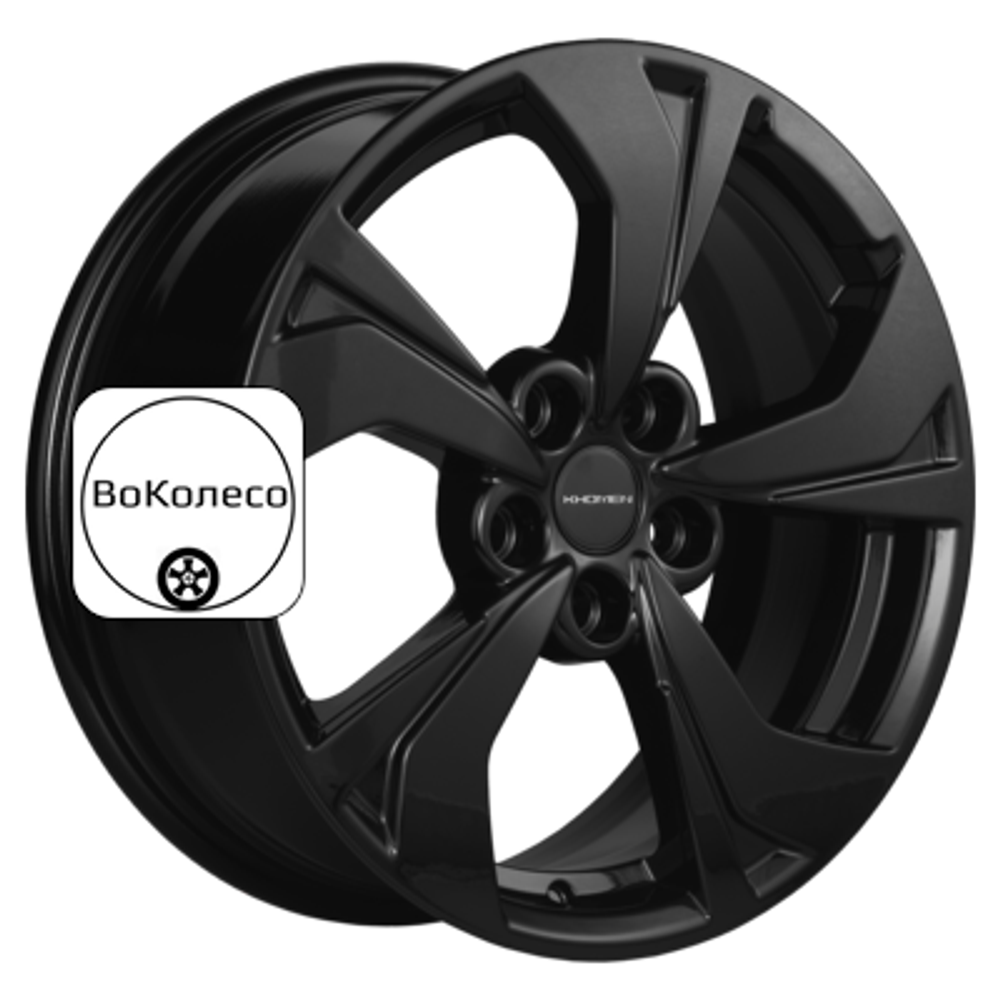 7x17/5x108 ET33 D60,1 KHW1724 (Exeed LX) Black Khomen Wheels