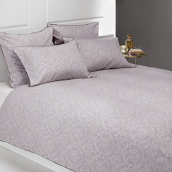 Постельное белье 1.5 спальное евро Bovi Medalion 2 сиреневое Португалия