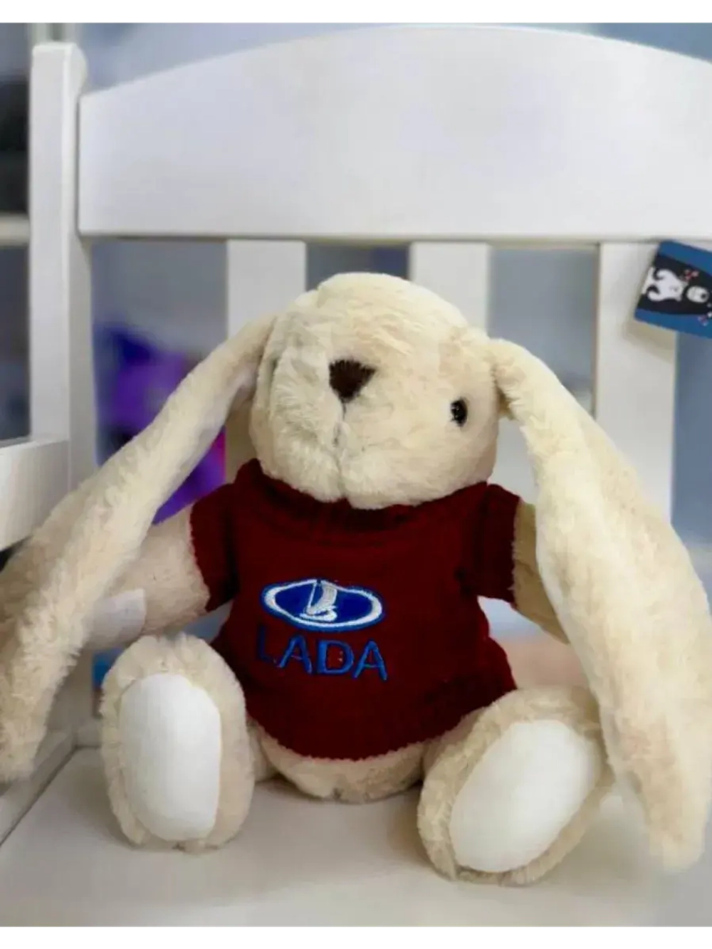 Мягкая игрушка в машину заяц Лада Lada 25 см